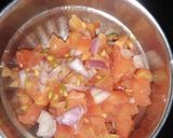 A picture of step 1 of Masala papad.