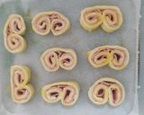 Foto del paso 4 de la receta: Mini palmeritas de jamón York y queso en freidora de aire