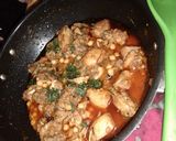 A picture of step 9 of Chicken chana karahi.