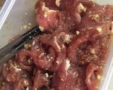 Hình bước làm 1 của món Bò xào rau mầm