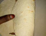 A picture of step 12 of Saucy beef wraps.