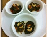 A picture of step 8 of Palak paneer.