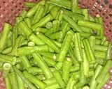 Foto langkah ke 2 dari resep Tumis kacang panjang dan otak2.