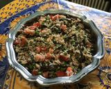 Une image de l'étape 12 de Salade de riz aux tomates, petits pois, haricots de mer et maquereaux.