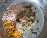 A picture of step 2 of Soya keema mix veg tikki.