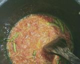 A picture of step 5 of Achari aloo gobhi.