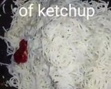 A picture of step 4 of Singaporean rice.
