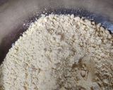 A picture of step 1 of Besan ki roti (Sindhi koki).