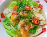 Hình bước làm 4 của món Bún cá rô chả cá