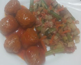 Foto del paso 3 de la receta: Albóndigas en salsa con salteado de verduras