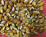 A picture of step 1 of Same Kay seeds. (Same ki phali Kay seed).