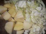 Cabbage potato bhaji