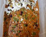 A picture of step 6 of Besan or Gur ki Burfi.