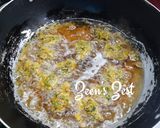 A picture of step 2 of Malabar Spinach Fritters.