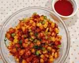 A picture of step 7 of Crispy Corn Chilli Fry.