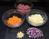 A picture of step 1 of Chiftele (Romanian meatballs).