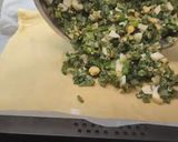 A picture of step 4 of Scallion (or Green Onion) and Hard-Boiled Egg Empanada.