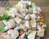 Foto del paso 5 de la receta Ensalada con pollo y salsa de mostaza con miel