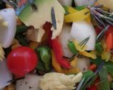 A picture of step 9 of My Mixed Roasted Veg dish. 😁.