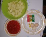 A picture of step 1 of Yam Balls.