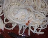 A picture of step 5 of Green chicken pasta.