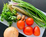 Hình bước làm 1 của món Canh cá mú nấm