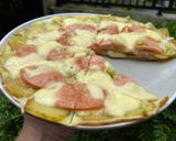 Foto langkah ke 6 dari resep Pizza kentang teflon.