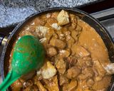 A picture of step 11 of Chicken tofu curry.
