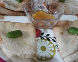 A picture of step 4 of Chakuli (cheela) with jageri.