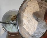 A picture of step 2 of Plum crumble.
