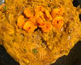 A picture of step 6 of Echore Chingri Bharta (Raw Jackfruit - Prawns Curry).