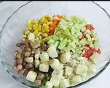 A picture of step 3 of Sprouted Moong salad.
