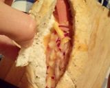 Virslivel töltött buci recept fázis 2 fotója