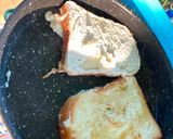 A picture of step 3 of Banana Coconut milk Toast.