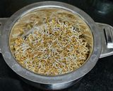 A picture of step 2 of Yellow pumpkin Fenugreek seeds sprouts subji.