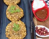 A picture of step 4 of Sabudana Tikki.