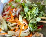 Hình bước làm 3 của món 🌱 Gỏi Cà Rốt Dưa Leo Đậu Hủ Chay (Vegan)