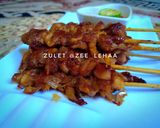 Foto langkah ke 4 dari resep Sate jamur tiram pedas.