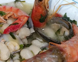 Foto del paso 8 de la receta: Judías del ganchet con almejas japonesas y gambas rojas