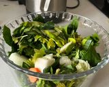 Foto del paso 1 de la receta: Un punch de hierro: sopa crema de espinaca y lentejas en sopera eléctrica