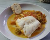 Foto del paso 7 de la receta Bacalao con puerros