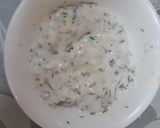 A picture of step 1 of Healthy Salad with Caesar dressing.