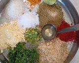 A picture of step 3 of Gujarati lunch thali.