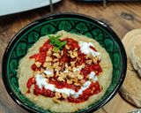 Sült padlizsános-paprikás mezze recept fázis 9 fotója