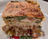 Csirkés - spenótos rakott cukkini recept fázis 8 fotója