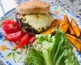 Foto del paso 6 de la receta: Hamburguesas de hongo portobello con queso gouda y pesto