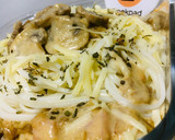 Foto del paso 6 de la receta: 🍜PASTA SECA🍜 (TALLARINES) 🍜CON SALSA CREMOSA DE 🍄🍄CHAMPIGNONES 🍄