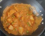 A picture of step 7 of Kathiyawadi Aloo matar ki subji.