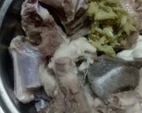 A picture of step 1 of Mutton Masala.
