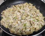 Foto del paso 4 de la receta: Berenjenas rellenas de Jamoncitos de pollo 🍆🍗